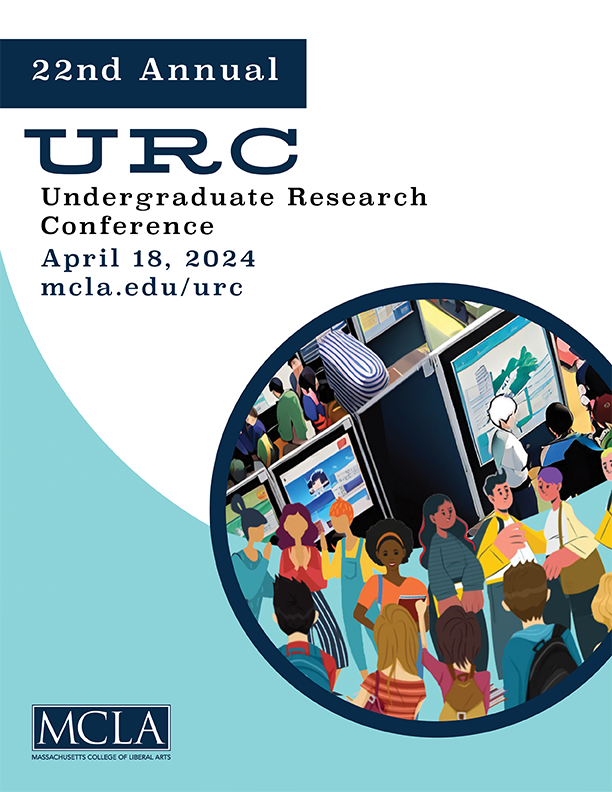 wwnd annual URC - undergraduate research conference - April 18,2024 and collage of students exhibiting their work on posterboards