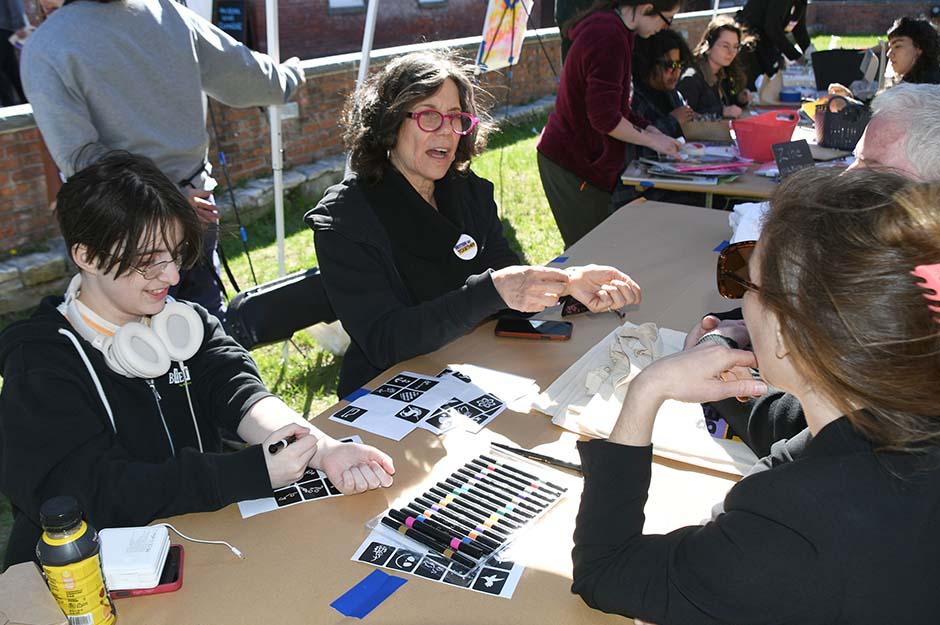 MCLA "Better Together" block party vendor table