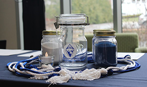 Jars and candle