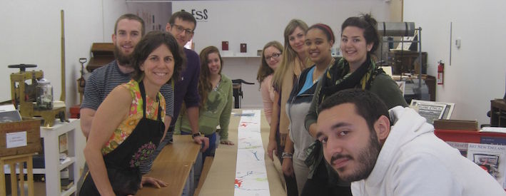 class Students and professor at PRESS