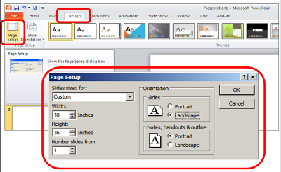 Large-Format Printing Screenshot