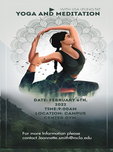 Poster for Yoga and Meditation with Lisa Leung-Tat