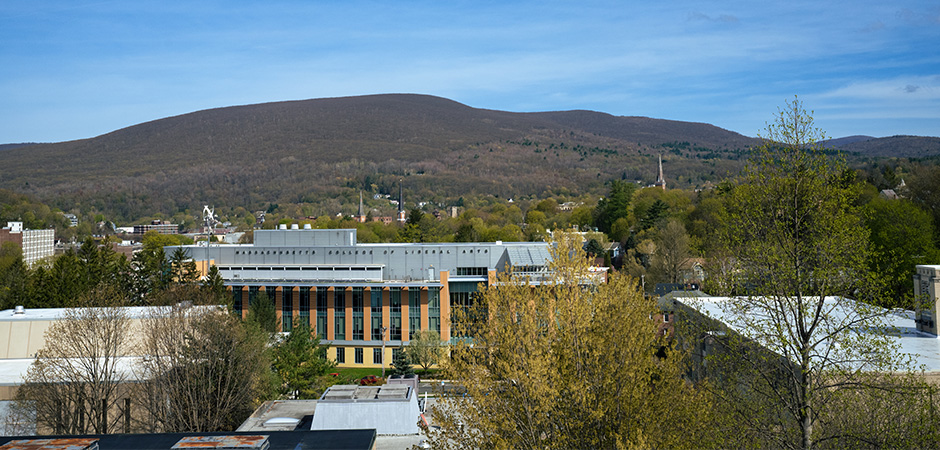 MCLA campus and mountains