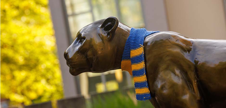 MCLA Campus statue of Murdock