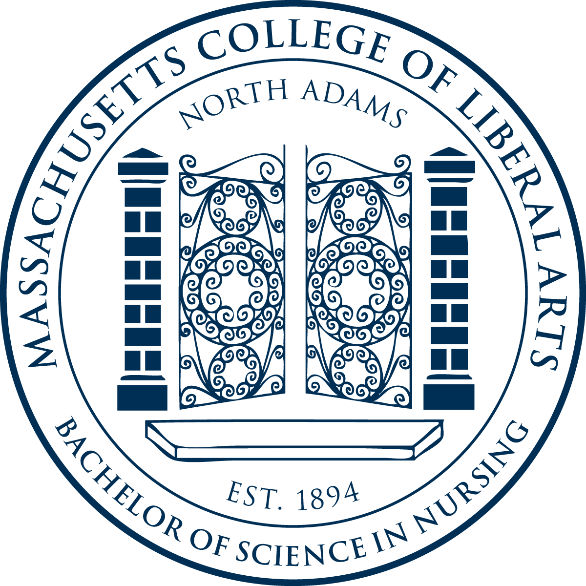 MCLA gates logo with Bachelor of Science in Nursing
