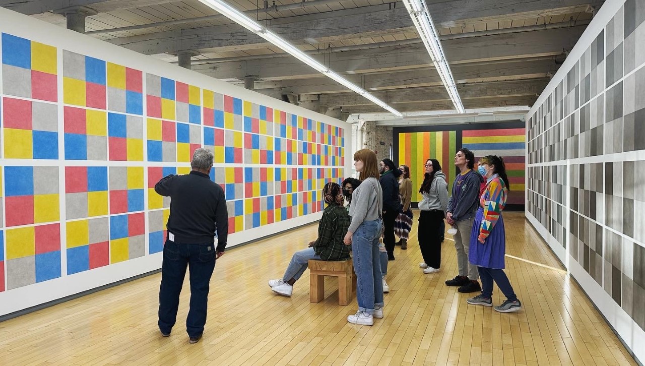 MCLA students at Mass Moca