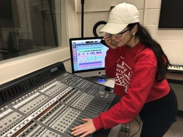 Student in the control room