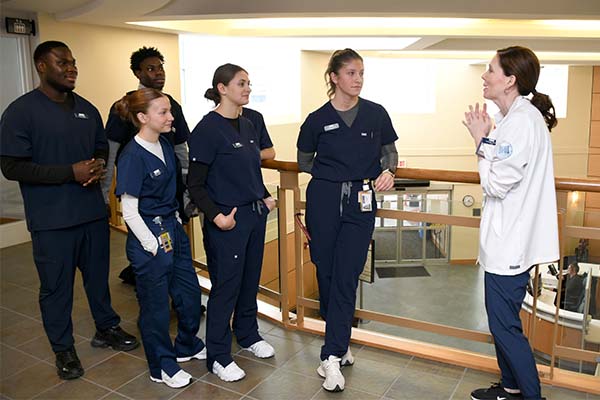 MCLA nursing students and faculty