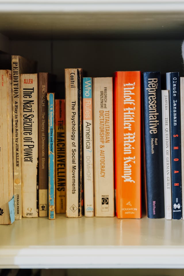 Row of books