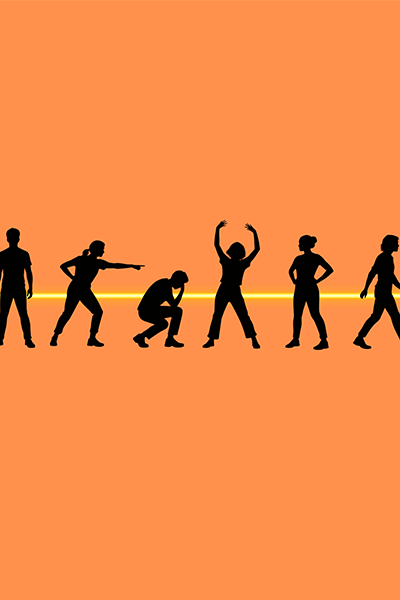 Graphic of humans in different poses