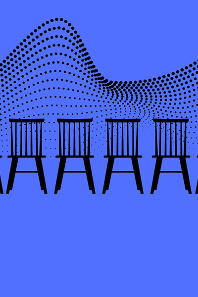 Graphic of chairs from the front
