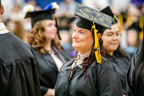 Student graduating