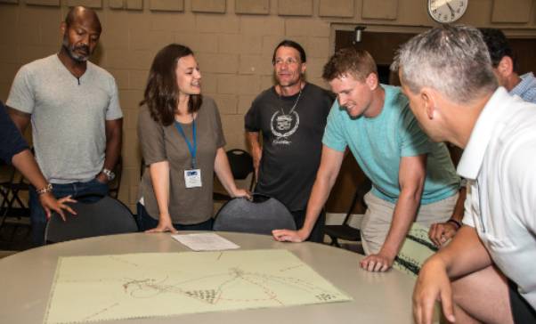 Table discussion during course work