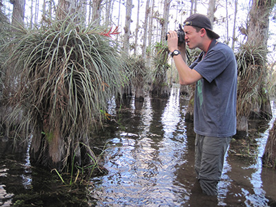 Student in the Everglades