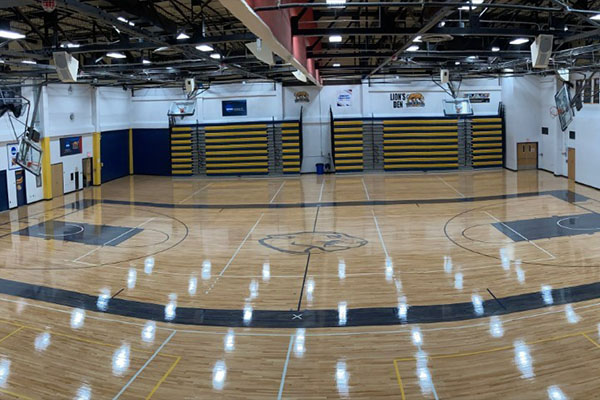 Empty gymnasium