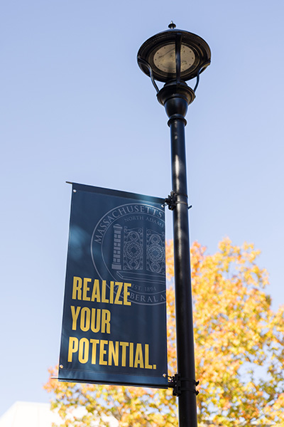 MCLA banner on a post