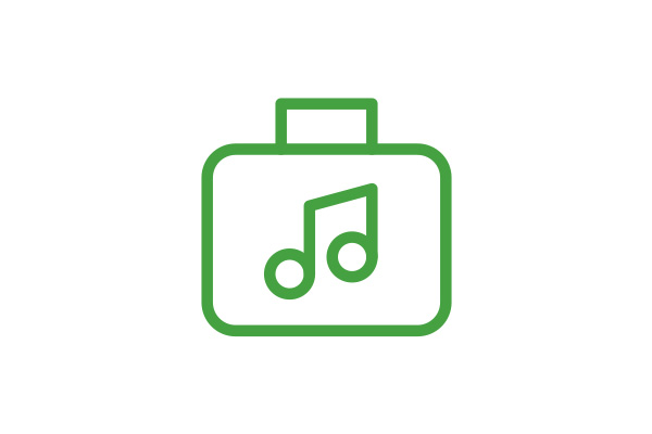 Icon Briefcase Music