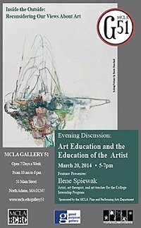 Art Education and the education of the artist publication poster
