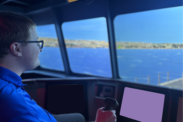 MCLA Computer Science student William Garrity