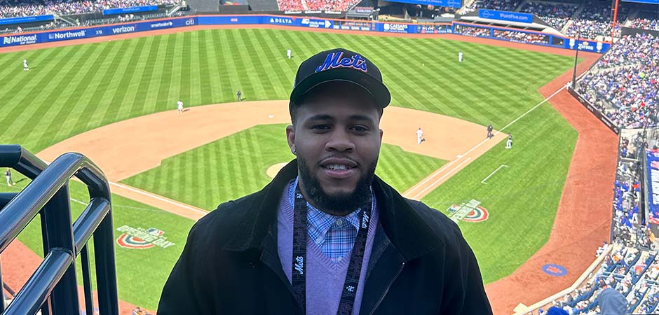 Justin Davis at BAseball stadium