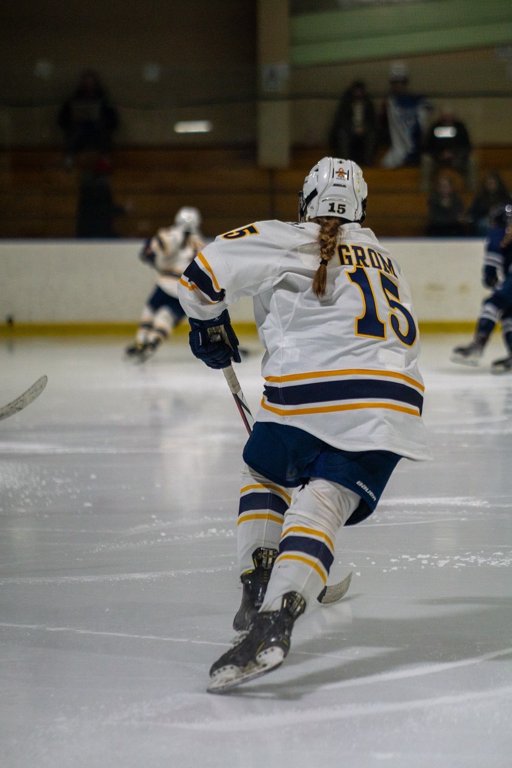 MCLA woman's hockey player