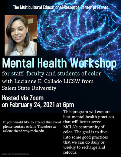 Poster for Mental Health Workshop
