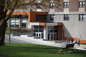 Students coming out of Hoosac Hall