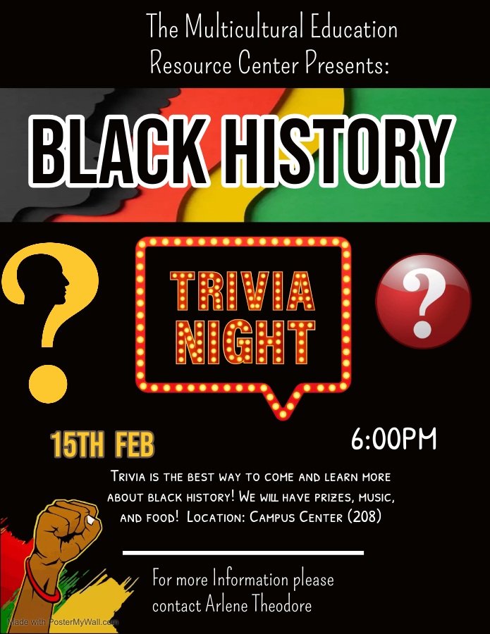 Black History Month Trivia Night Flyer