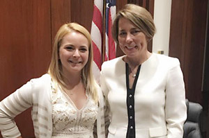 student with representative