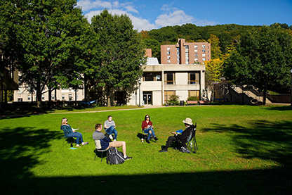 Class on the quad